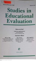 STUDIES IN EDUCATIONAL EVALUATION