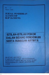 ISTILAH ISTILAH POKO DALAM BIDANG PENDIDIKAN SERTA RUMUSAN ARTINYA