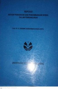 PROSISI SISTEM PENDIDIKAN DAN PENGEMBANGAN SOSIAL DALAM PEMBANGUNAN