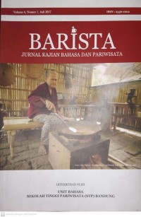 BARISTA JURNAL KAJIAM BAHASA DAN PARIWISATA