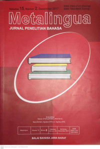 METALINGUA JURNAL PENELITIAN BAHASA