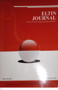 ELTIN JOURNAL JOURNAL OF ENGLISH LACHING IN INDONESIA