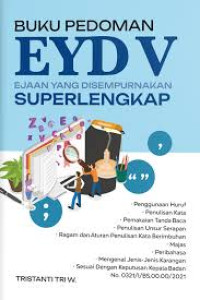 BUKU PEDOMAN EYD (EJAAN YANG DISEMPURNAKAN) V SUPERLENGKAP