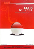 ELTIN JOURNAL: JOURNAL OF ENGLISH LANGUAGE TEACHING IN INDONESIA