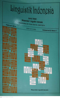 JURNAL ILMIAH MASYARAKAT LIGUISTIK INDONESIA