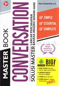 MASTER BOOK: CONVERSTION Solusi master lancar percakapan bahasa inggris sehari-hari