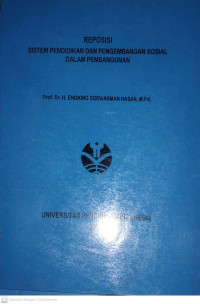 PROSISI SISTEM PENDIDIKAN DAN PENGEMBANGAN SOSIAL DALAM PEMBANGUNAN
