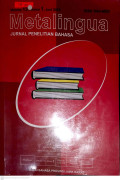 METALINGUA  JURNAL PENELITIAN BAHASA