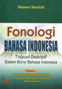 Image of Fonologi bahasa indonesia