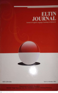 ELTIN JOURNAL OF ENGLISH LANGUAGE TEACHING